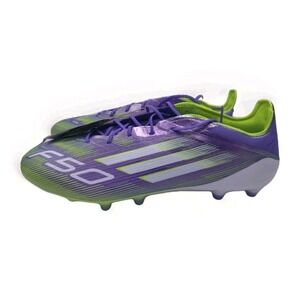 Adidas Soccer Cleats F50 Elite AG Purple Lemon JH7638 Size 12.5‎